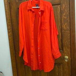 Gap- red tunic top size L